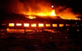 В Багратионовском районе сгорела ферма для животных