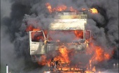На трассе Калининград — Гвардейск сгорел грузовик с продуктами