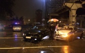 В Калининграде столкнулись полицейский ВАЗ и БМВ